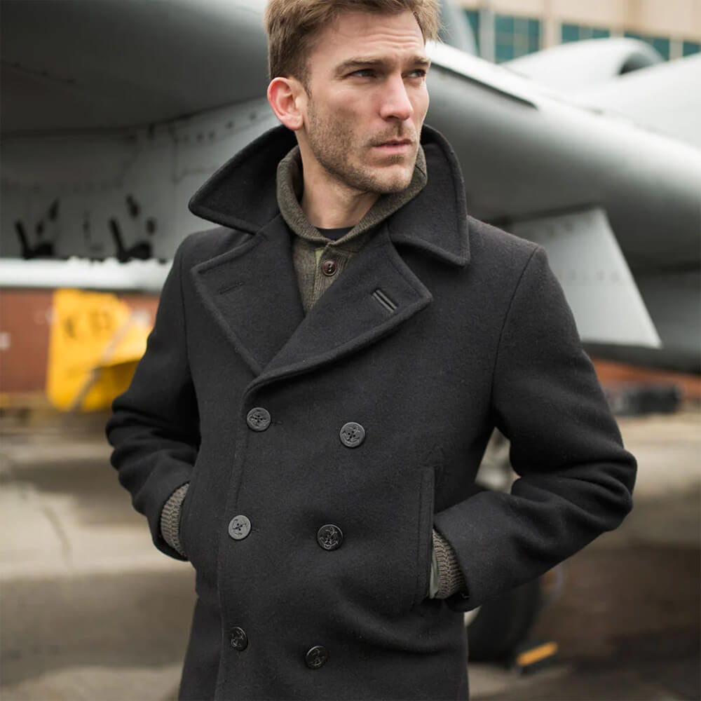 mens peacoat