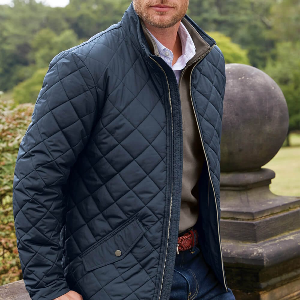 mens quilted coat